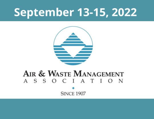 Air and Waste Management Association Logo with date of conference (9/13 to 9/15)