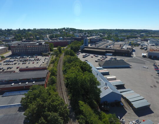 Aerial view of Saint-Gobain campus