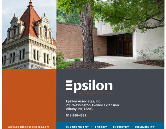 Graphic showing Epsilon's new office located in Albany, NY.