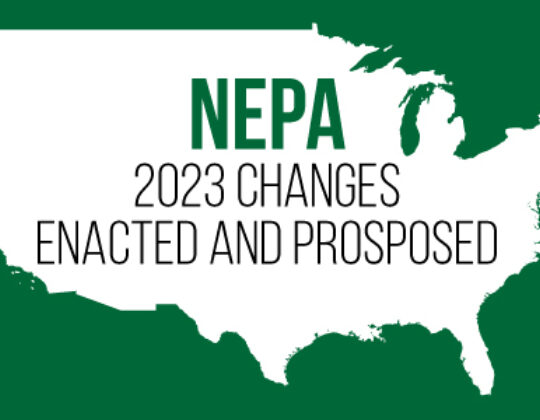 Changes to NEPA enacted within the Fiscal Responsibility Act of 2023